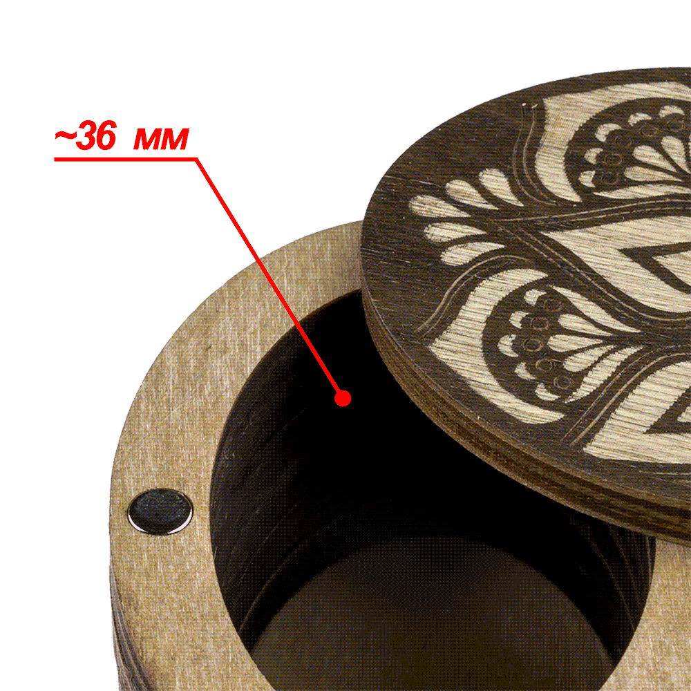 Wooden Storage Box for Handcrafts Wonderland Crafts Organizer Box - HobbyJobby