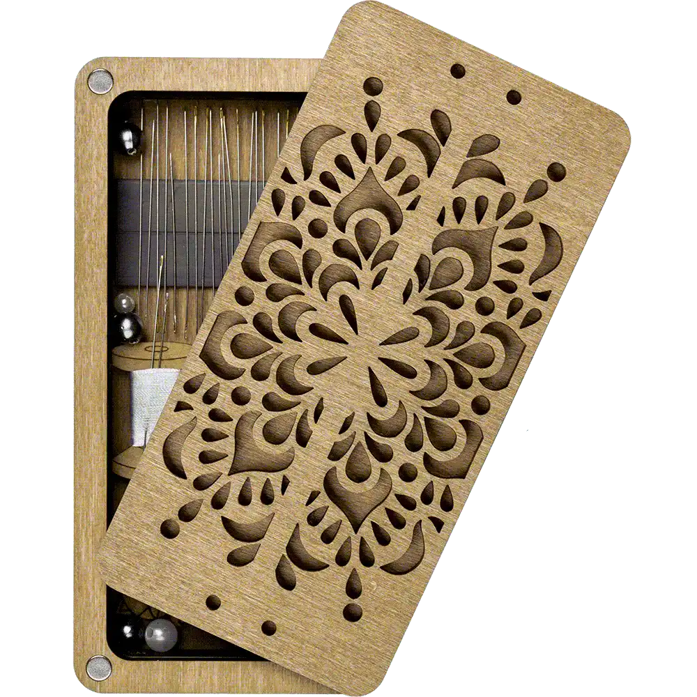 Wooden Storage Box for Handcrafts Wonderland Crafts Organizer Box - HobbyJobby