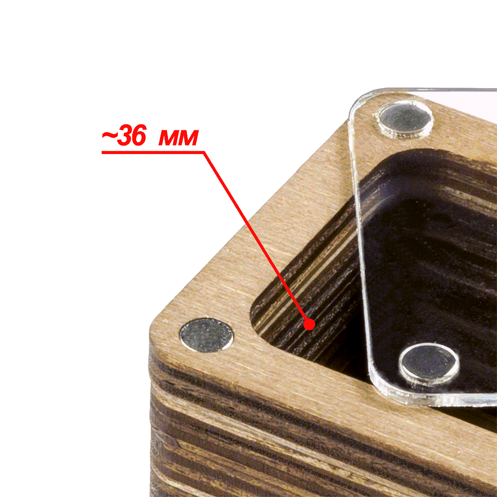 Wooden Storage Box for Handcrafts Wonderland Crafts Organizer Box - HobbyJobby