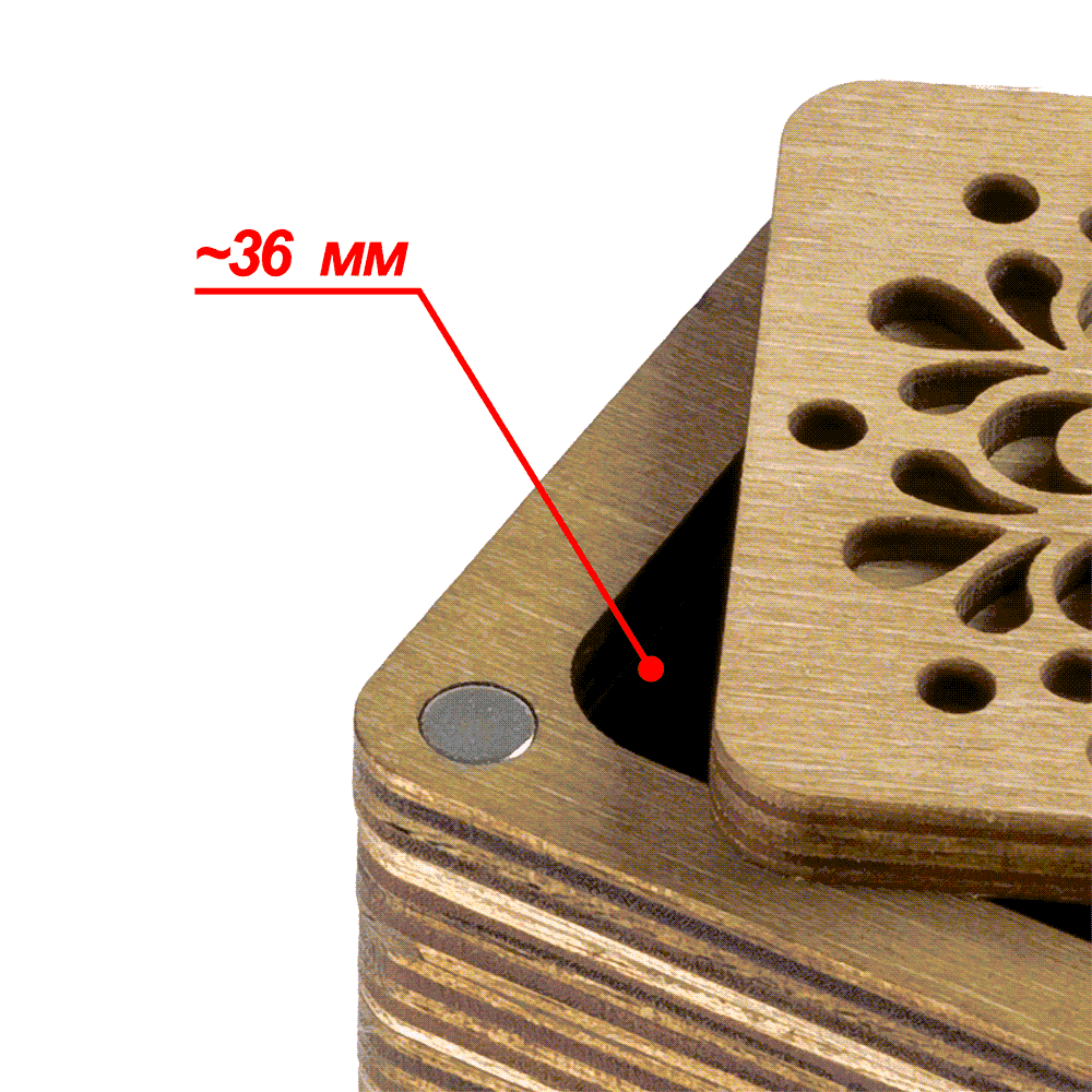 Wooden Storage Box for Handcrafts Wonderland Crafts Organizer Box - HobbyJobby