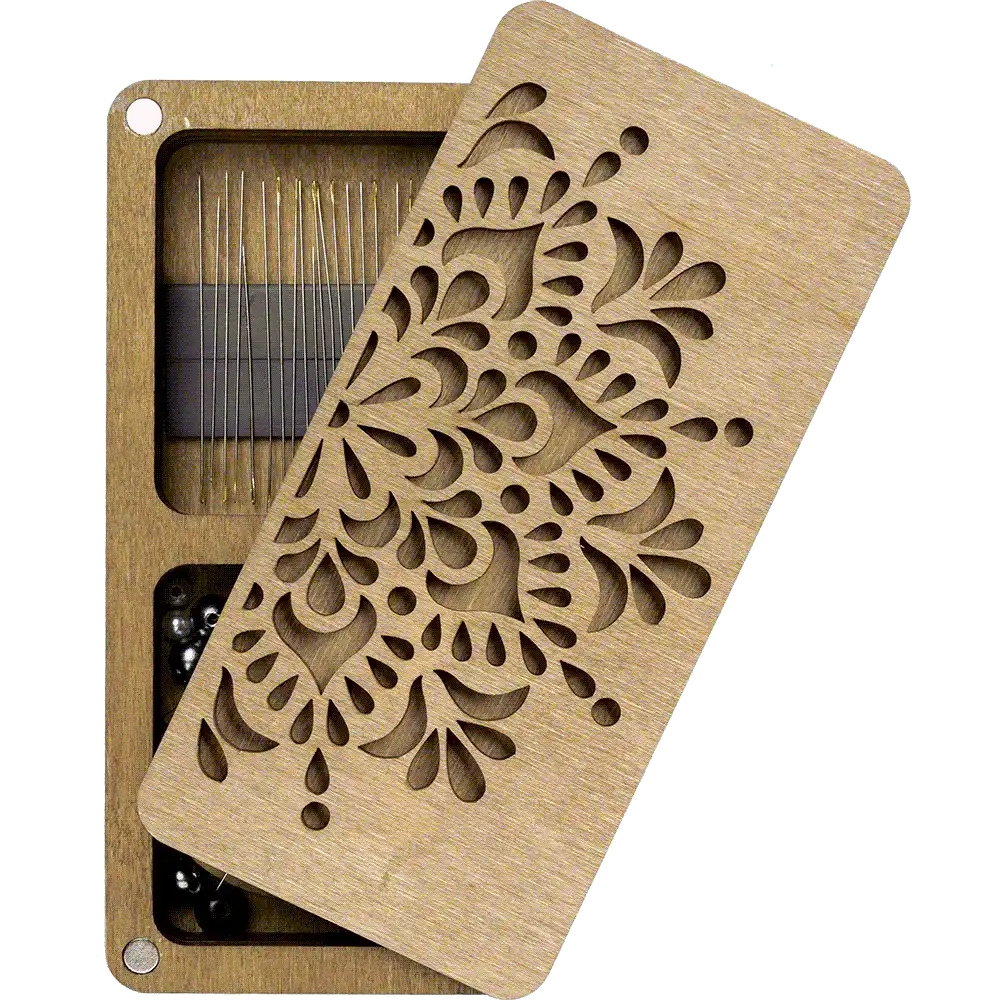 Wooden Storage Box for Handcrafts Wonderland Crafts Organizer Box - HobbyJobby