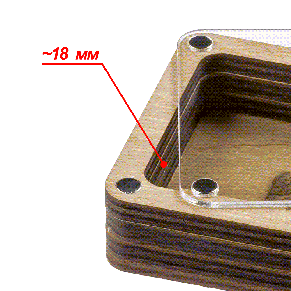 Wooden Storage Box for Handcrafts Wonderland Crafts Organizer Box - HobbyJobby