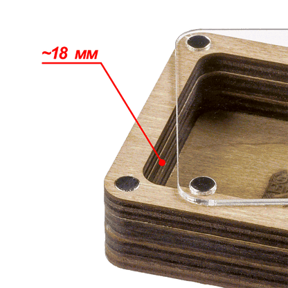 Wooden Storage Box for Handcrafts Wonderland Crafts Organizer Box - HobbyJobby