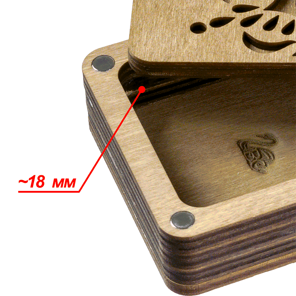 Wooden Storage Box for Handcrafts Wonderland Crafts Organizer Box - HobbyJobby