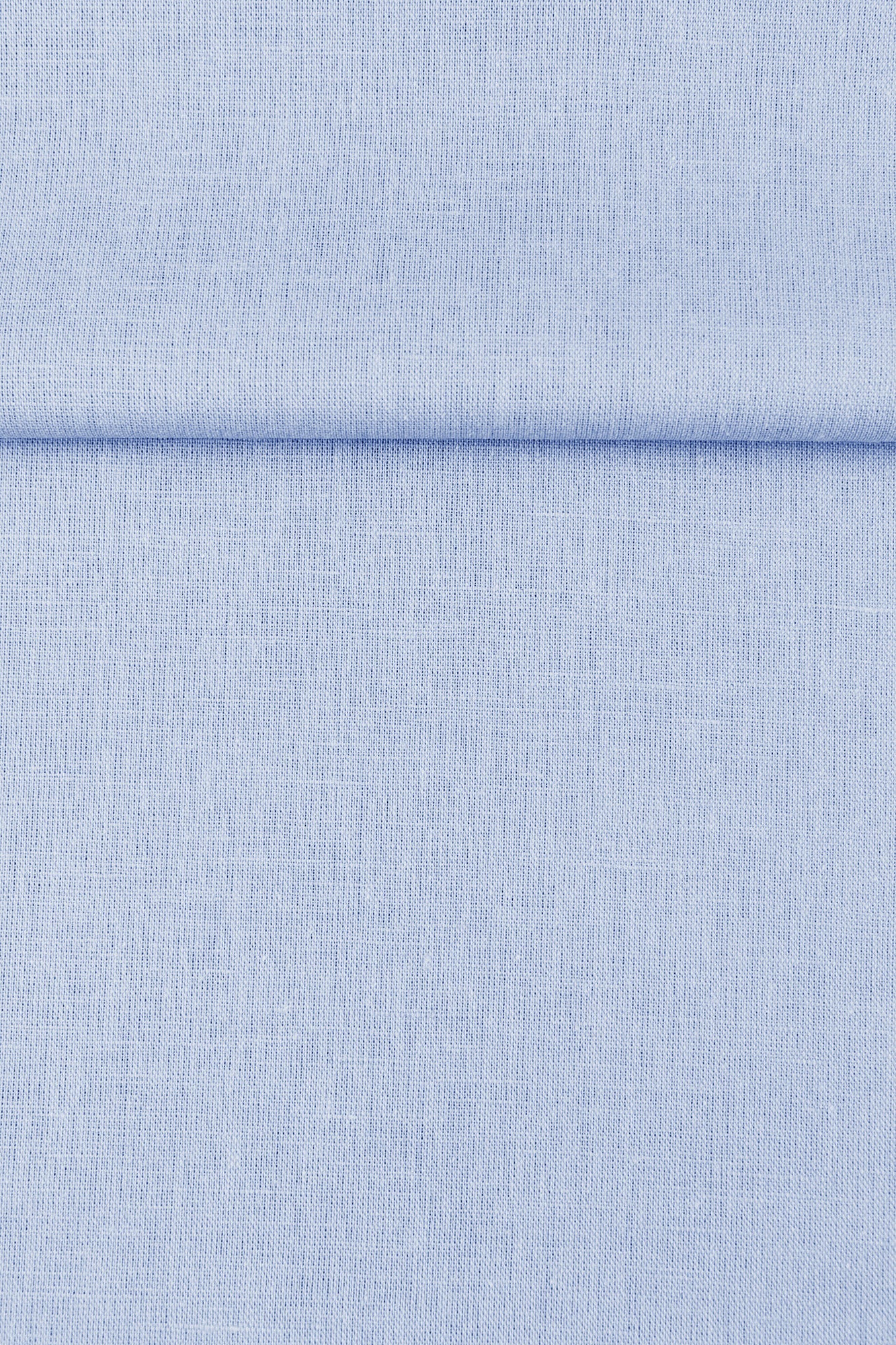 Luca-S Natural Pure Linen Wrinkled Fabric Light Blue Color