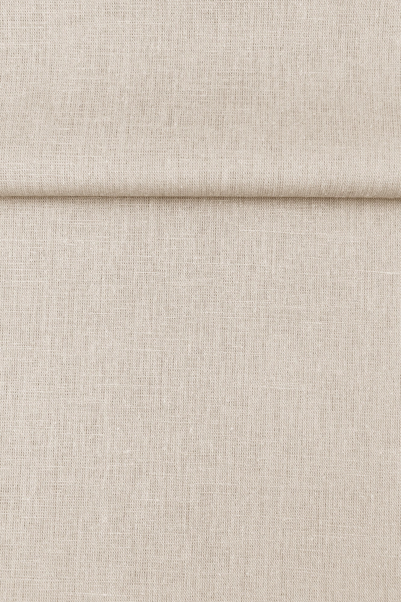 Luca-S Natural Pure Linen Wrinkled Fabric Light Beige Color