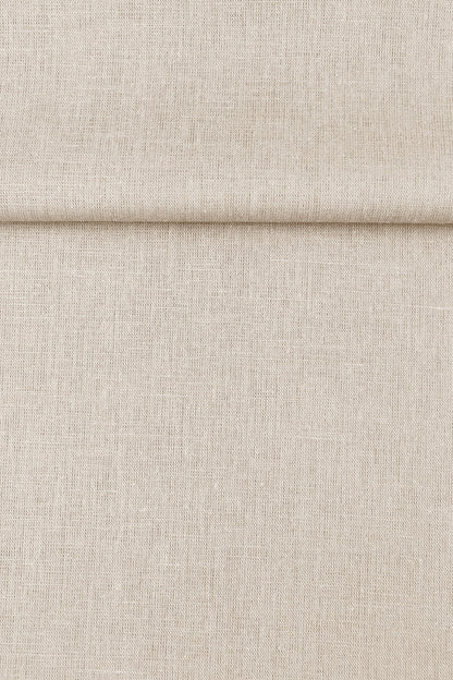 Luca-S Natural Pure Linen Wrinkled Fabric Light Beige Color