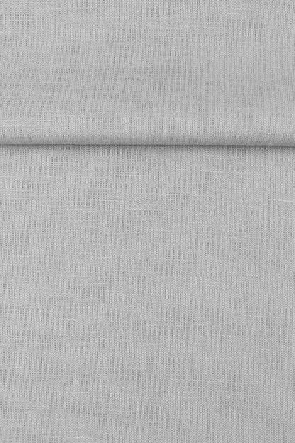 Luca-S Natural Pure Linen Wrinkled Fabric Grey Color