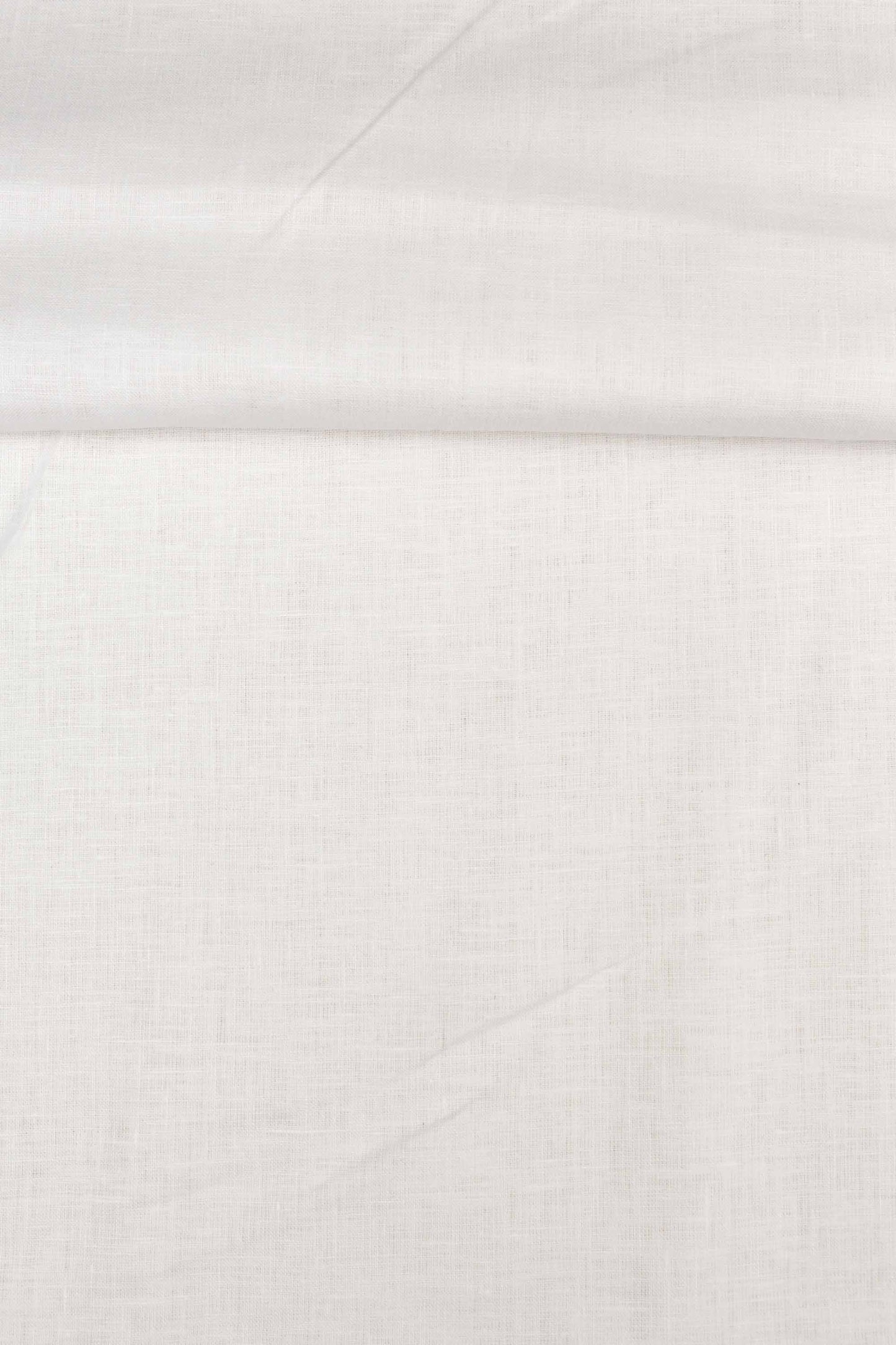 Luca-S Pure Natural 100% Linen Soft Fabric White Color