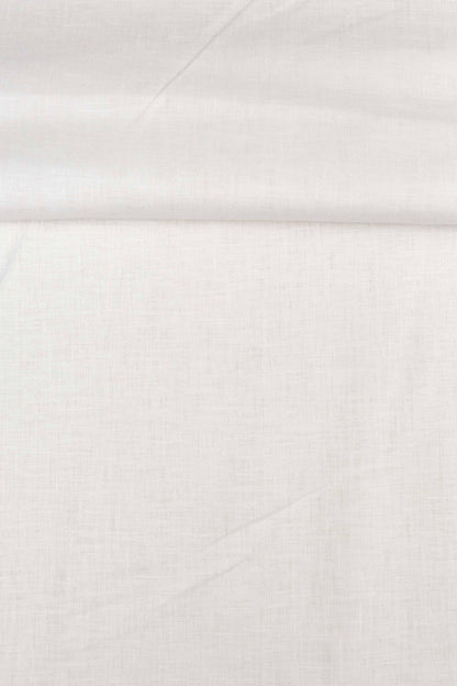 Luca-S Pure Natural 100% Linen Soft Fabric White Color