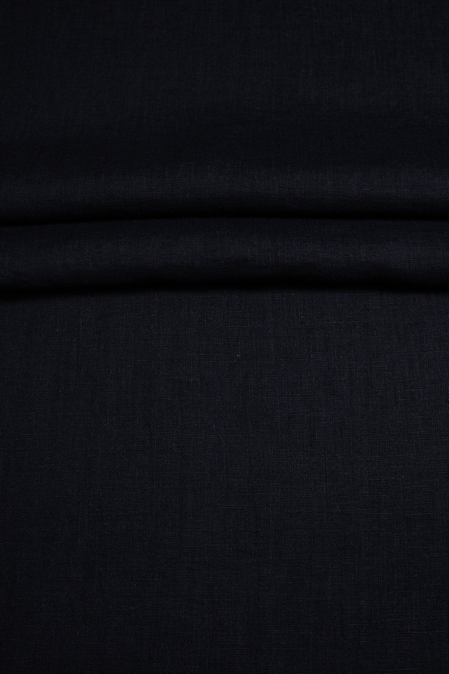 Luca-S Natural Pure 100% Linen Wrinkled Fabric Black Color