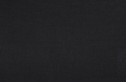 Luca-S Natural Pure 100% Linen Wrinkled Fabric Black Color