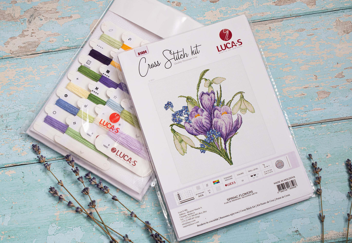 Cross Stitch Kit Luca-S - Spring Flowers, B1404