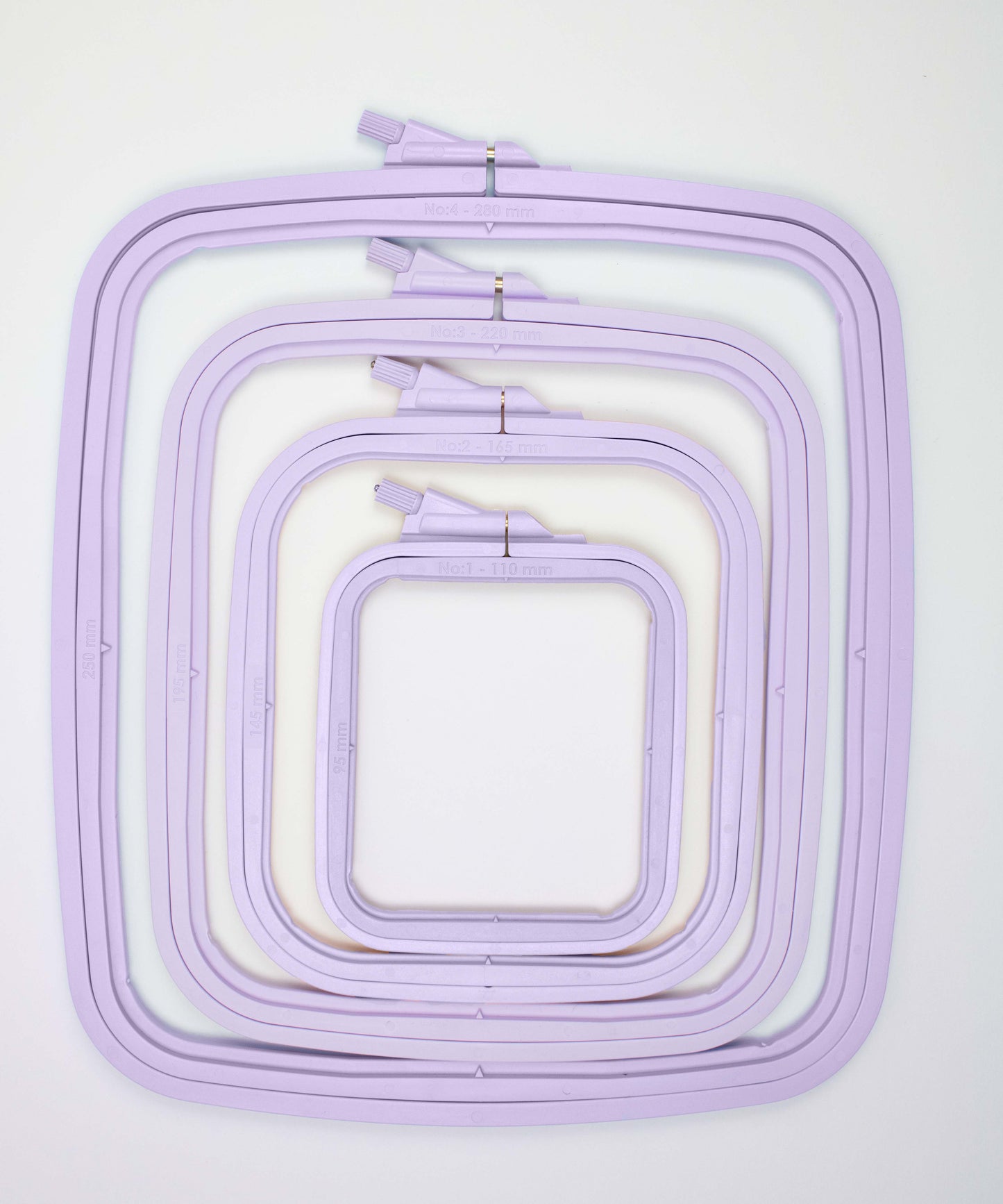 Cross Stitch Square Hoop, Purple - Nurge Embroidery Hoop
