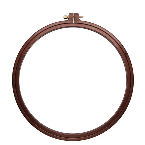 Embroidery Hoops - Nurge Wood Effect Plastic Hoops, Round Shape