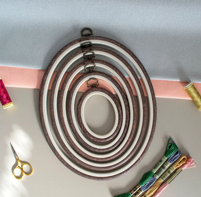 Sand Embroidery Hoop - Oval Nurge Flexible  Hoop