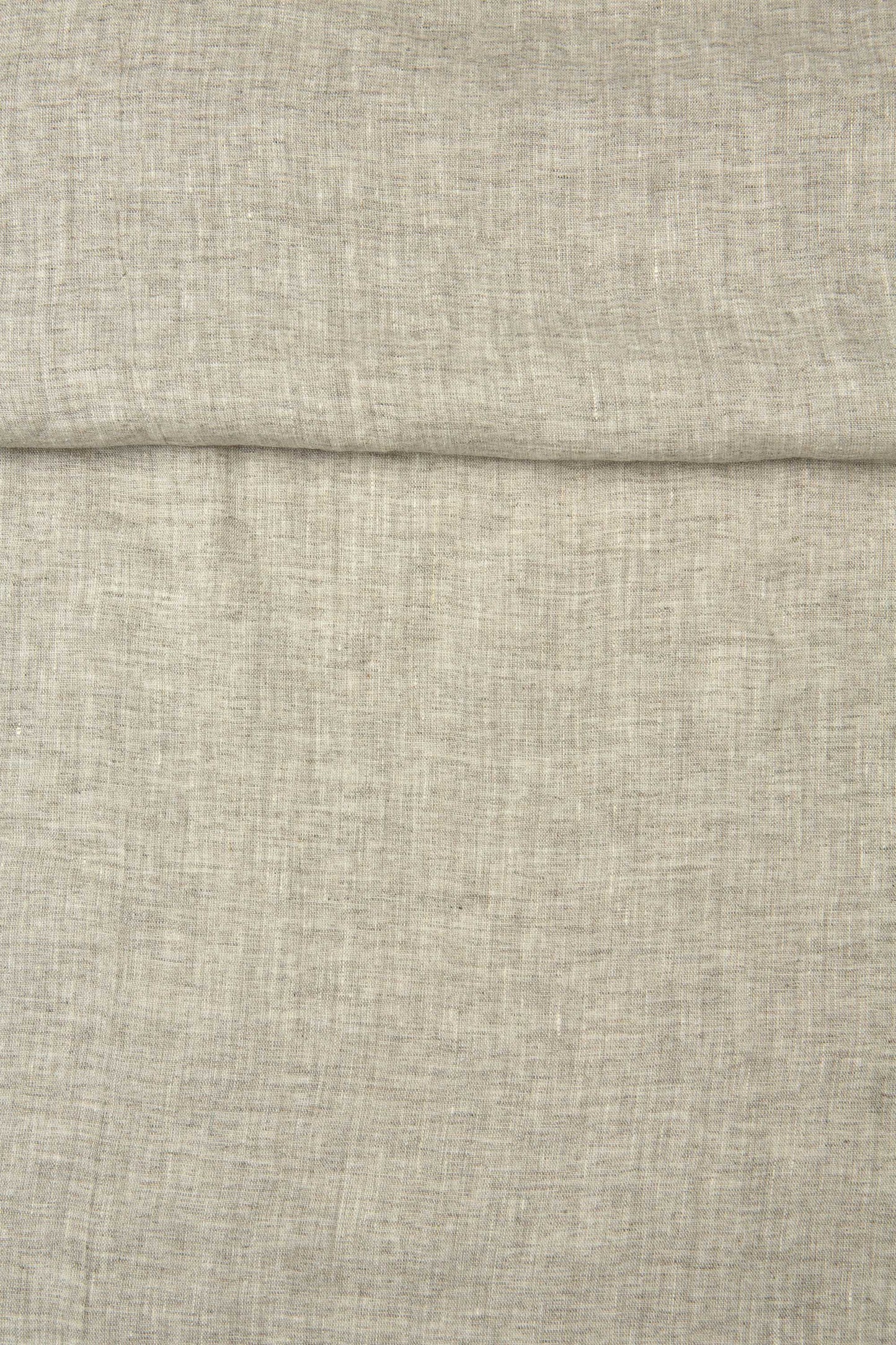 Luca-S Natural Pure Linen Wrinkled Fabric Rustic Color