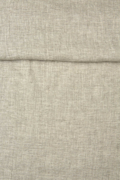 Luca-S Natural Pure Linen Wrinkled Fabric Rustic Color