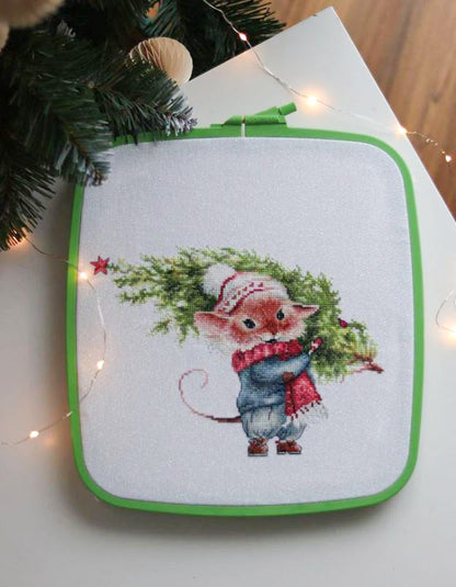 Cross Stitch Square Hoop, Green - Nurge Embroidery Hoop