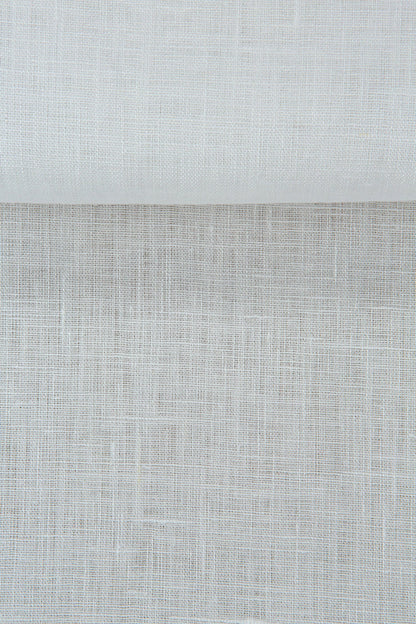 Luca-S Natural Pure 100% Linen Soft Fabric Natural White Color