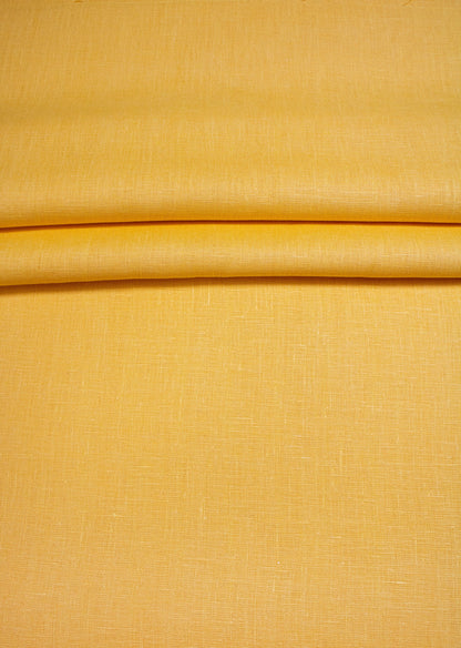 Luca-S Natural Pure 100% Linen Soft Fabric Goldenrod Color