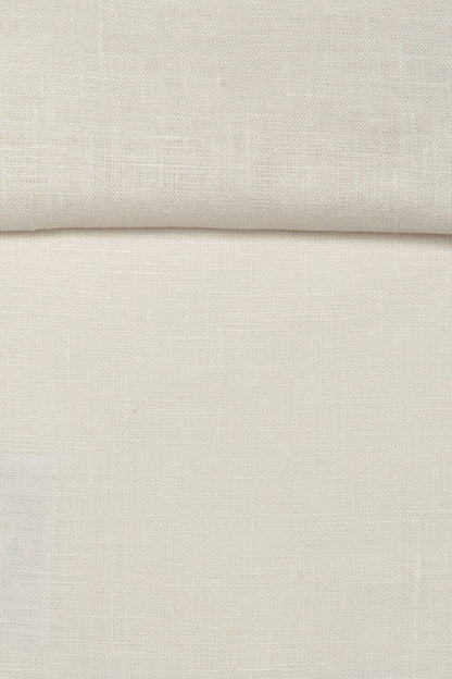 Luca-S Pure Natural 100% Linen Soft Fabric Natural White Color