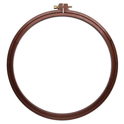 Embroidery Hoops - Nurge Wood Effect Plastic Hoops, Round Shape