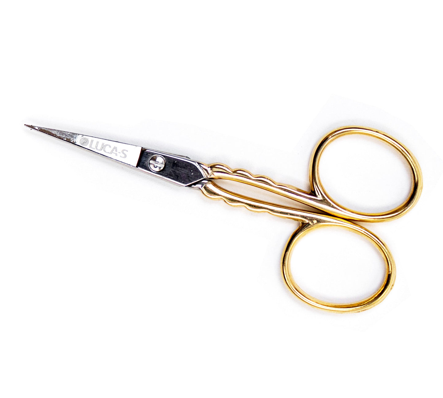 Luca-S Embroidery Scissors Straight Gold Handles 3 1/2"