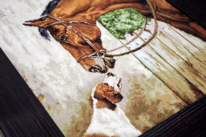 Cross Stitch Kit Luca-S - Hunter and Foxhound, B580