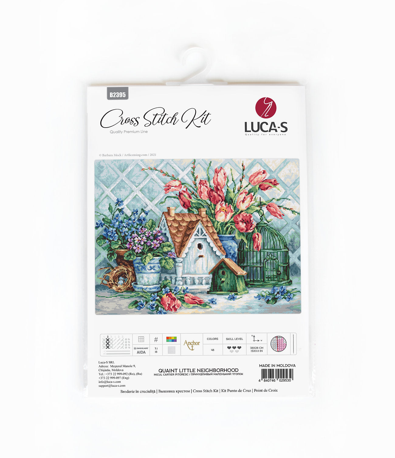 Cross Stitch Kit Luca-S - Quaint Little Neighborhood - HobbyJobby