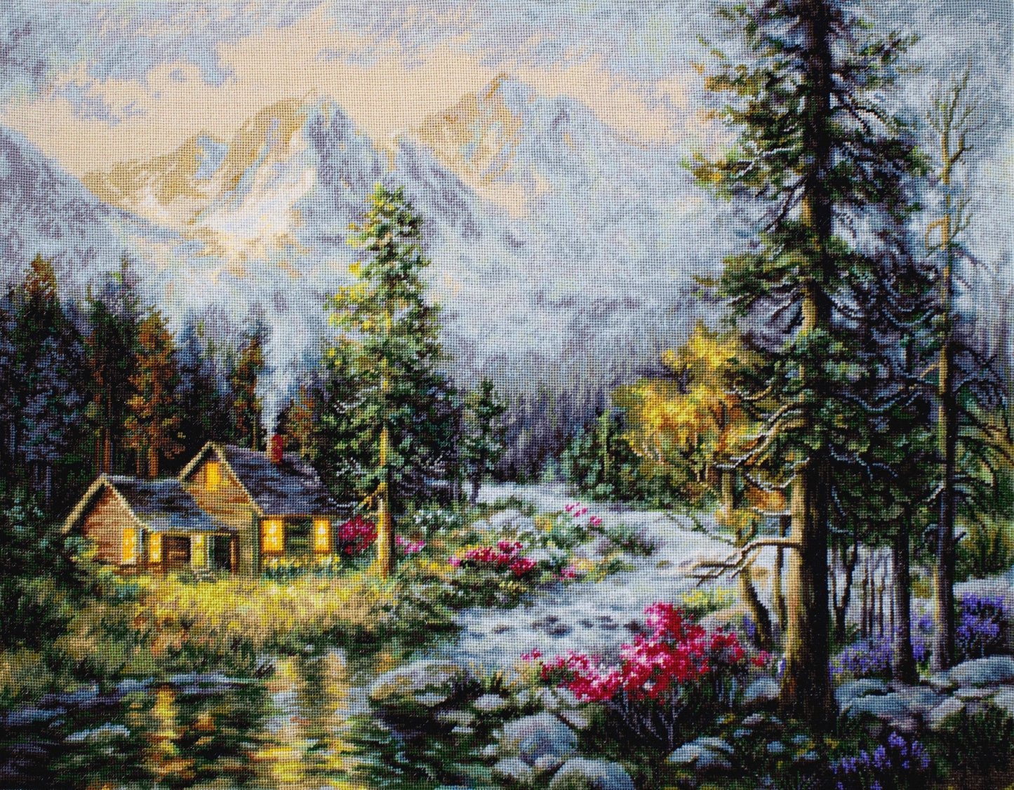 Cross Stitch Kit Luca-S Gold - Camper's Cabin - HobbyJobby