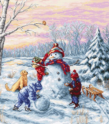 Cross Stitch Kit Luca-S - Merry Christmas, B2358