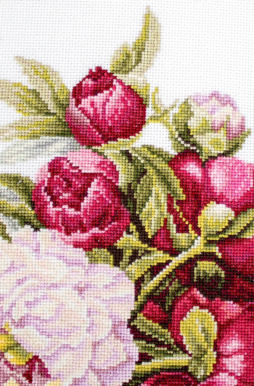 Cross Stitch Kit Luca-S - Peonies Bouquet, B2354