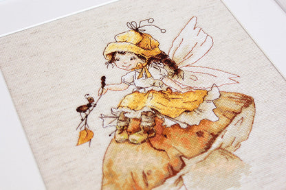 Cross Stitch Kit Luca-S - The Fairy on Mushroom, B1109