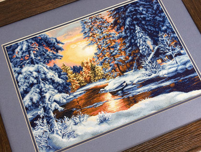Cross Stitch Kit Luca-S - Winter Landscape, B477