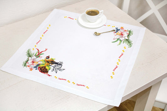 Table Topper - Cross Stitch Kit Table Cloth, FM027