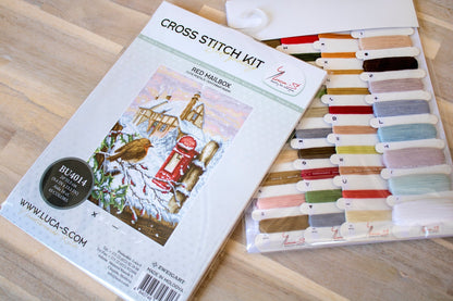Cross Stitch Kit Luca-S - Red Mail Box, BU4014