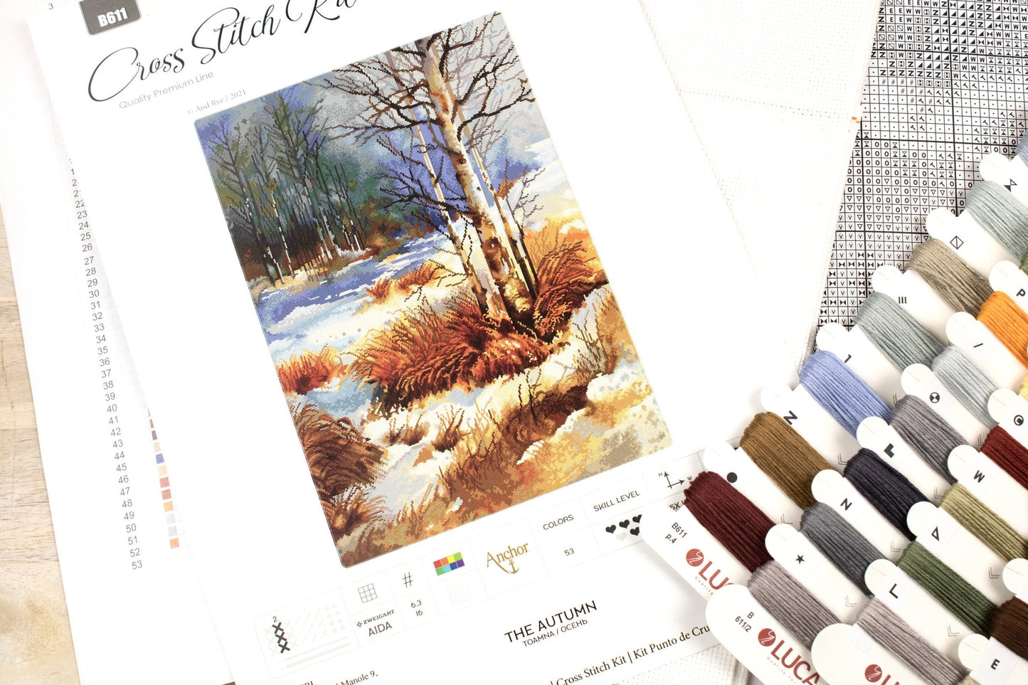 Cross Stitch Kit Luca-S -The Autumn - HobbyJobby