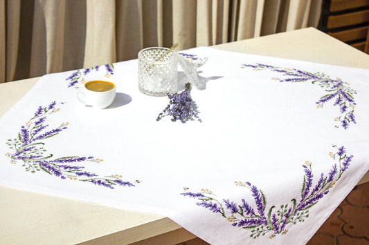 Table Topper - Cross Stitch Kit Table Cloth, FM007