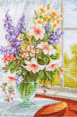 Cross Stitch Kit Luca-S - Flowers by the Window, BU4015