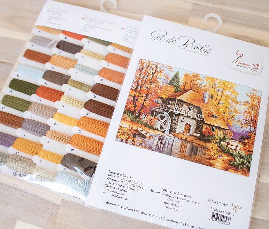 Cross Stitch Kit Luca-S - Autumn Landscape, B481