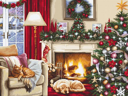 Cross Stitch Kit Luca-S - Christmas Interior, B591