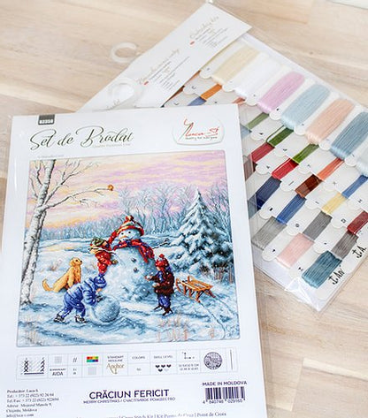 Cross Stitch Kit Luca-S - Merry Christmas, B2358