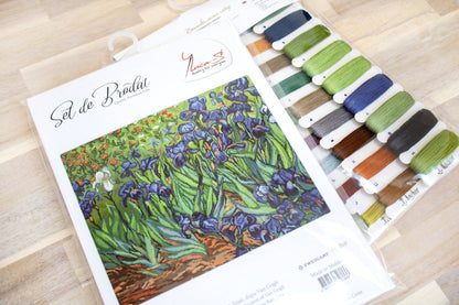 Cross Stitch Kit Luca-S - Irises - Van Gog - HobbyJobby
