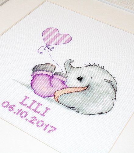 Cross Stitch Kit Luca-S - Baby Girl, B1133