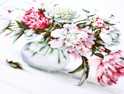 Cross Stitch Kit Luca-S - Peonies, B2263