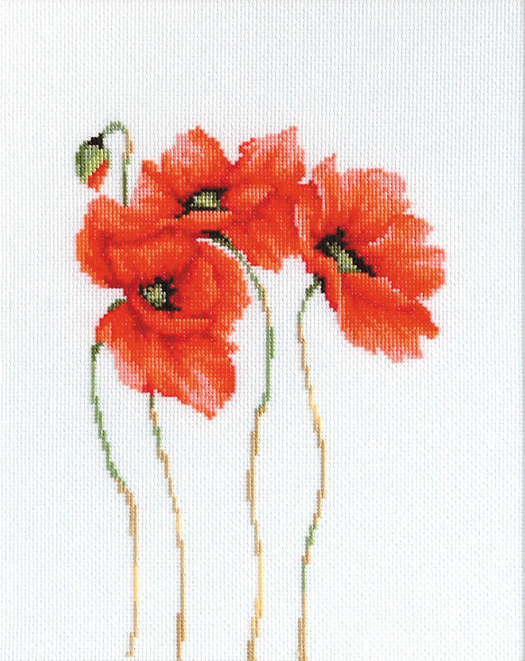 Cross Stitch Kit Luca-S - Poppies, B2224