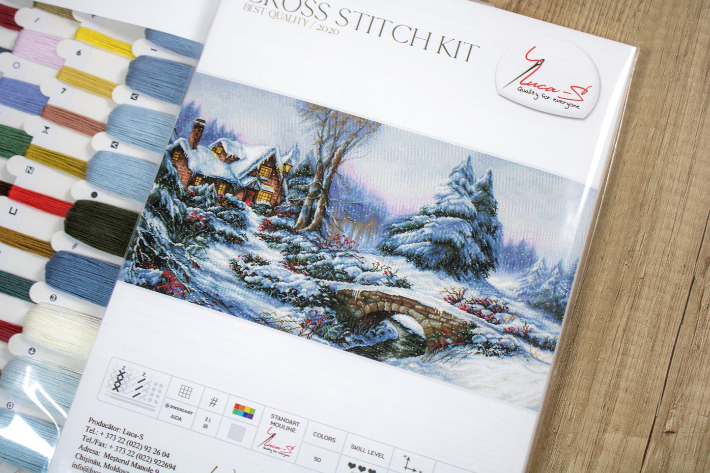 Cross Stitch Kit Luca-S - Winter Landscape, BU5002