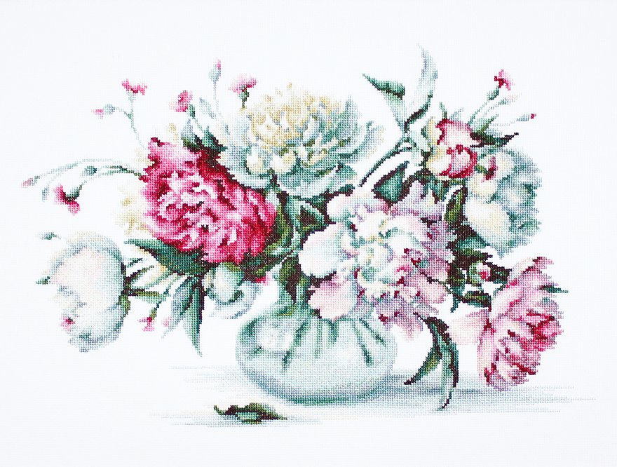 Cross Stitch Kit Luca-S - Peonies, B2263