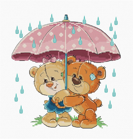 Cross Stitch Kit Luca-S - Under Umbrella, B1178